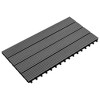 vidaXL WPC Tiles 23.6"x11.8" 6 pcs 10.8ftÂ² Gray - 3 of 4