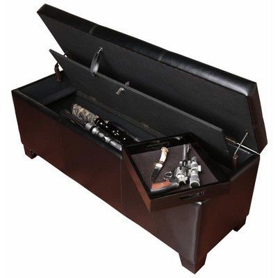 American Furniture Classics,Gun Concealment Bench - dark brown