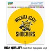 Wichita State Shocker Automotive Car Window Locker Circle Bumper Sticker - 3 of 4