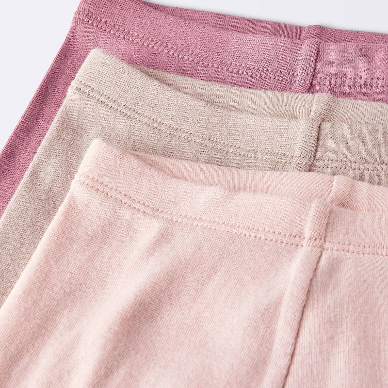 Baby Girls' 3pk Cotton Pants - Cloud Island™ Pink, 4 of 5