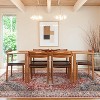 Boho Floral Washable Rug - Faux Lambskin Velvet with Non-Slip Backing for Living Room, Bedroom, Kitchen - 3 of 4