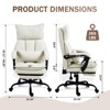 155° Reclining Office Chair Ergonomic Gaming Chair with Footrest - 4 of 4