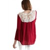 Women's Bell Sleeve Crochet Top - entro - 2 of 3