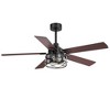 Airsurfer 52" Ceiling Fan with 5 Plywood Blades,Ceiling Fan with Reversible Motor & Memory Function,Remote Control Included - 4 of 4