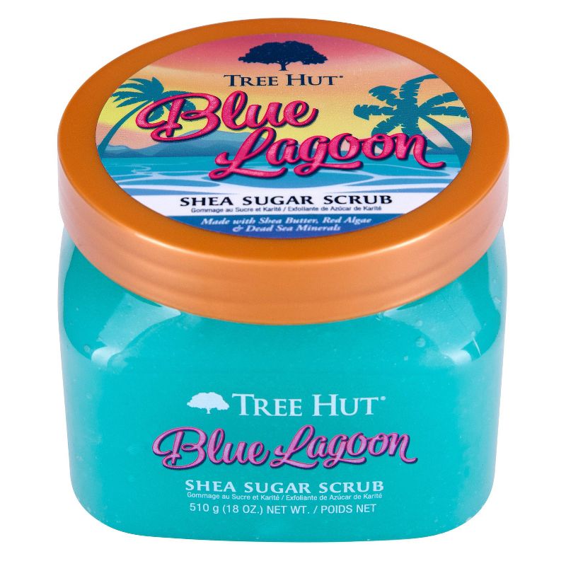 Tree Hut Blue Lagoon Shea Sugar Sea Minerals &#38; Orange Body Scrub - 18oz, 3 of 14