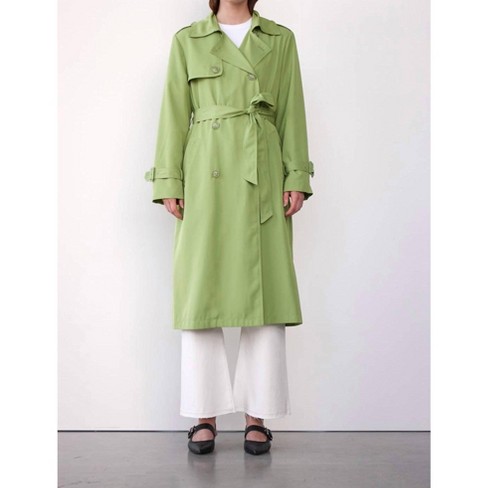 Women's Noise Trench Coat - WithBlack - image 1 of 3