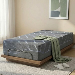 Dyonery Twin XL Mattress 12-14 Inch Firm Gel Memory Foam, Fiberglass-Free Fire Barrier, Breathable Green Tea Bed with Washable Cover, CertiPUR-US - 1 of 4