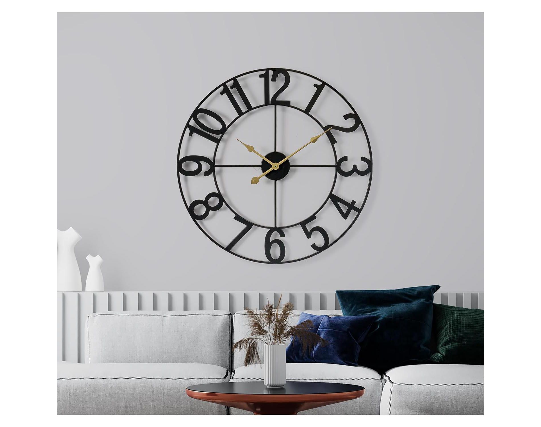Sorbus 24 Inch Numeral Wall Clock for Living Room, Kitchen, Bedrom Home Decor