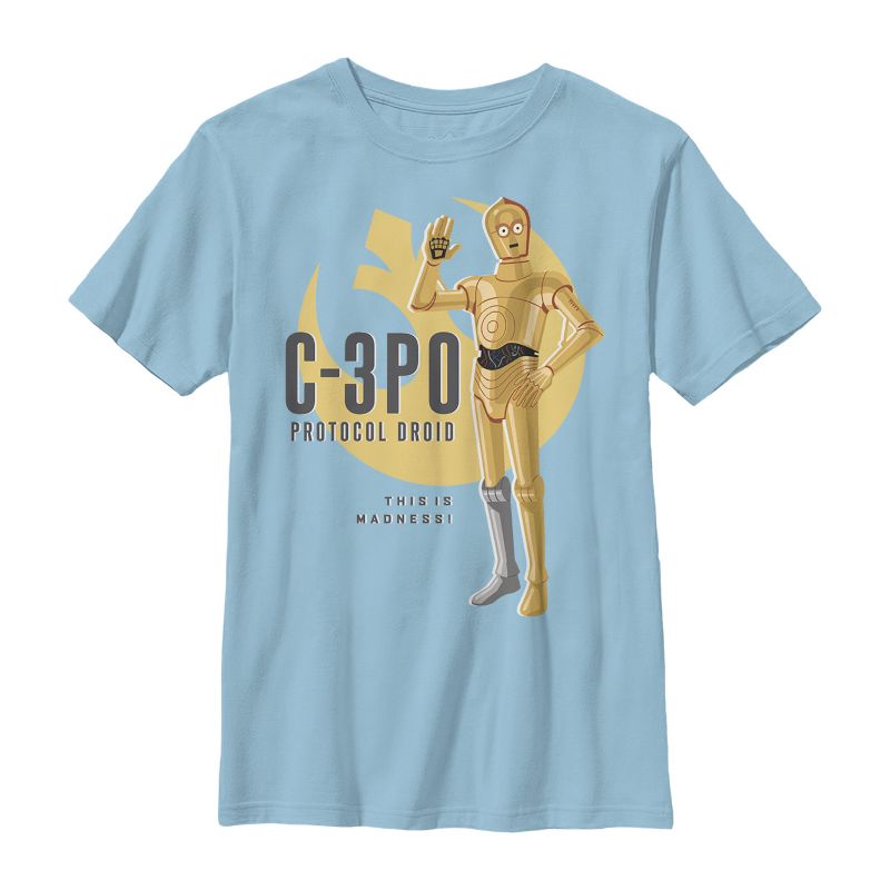 Boy's Star Wars Galaxy of Adventures C-3PO Madness T-Shirt, 1 of 4