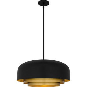 Frankie 4-Light Matte Black Pendant - 1 of 4
