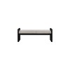 Meridian Furniture,Sonia Velour Fur Fabric Bench - 3 of 4