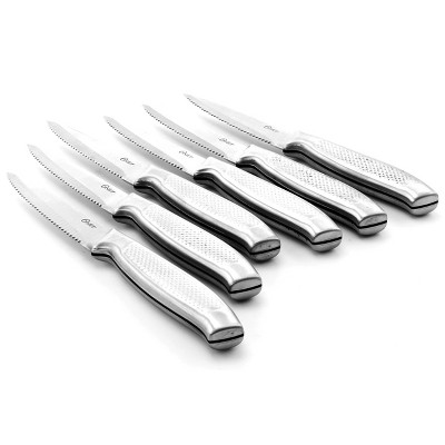 Oster Edgefield 14-Piece Stainless Steel Knife Set with Black Block