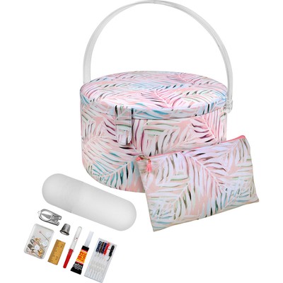 Singer L Sewing Basket Ditsy Floral Print With Matching Zipper Pouch :  Target
