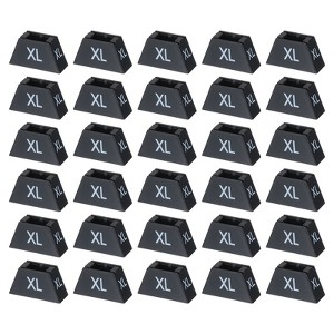 Unique Bargains Trapezoid Reusable Easy to Remove Clothes Hanger Marker 100 Pcs - 1 of 4