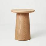 Round Wood Pedestal Accent Side Table - Hearth & Hand™ with Magnolia
