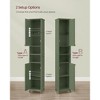 Tall Bathroom Cabinet with Lights, Slim Bathroom Storage Cabinet, Freestanding Narrow Cabinet with Adjustable Shelves, for Small Spaces, Modern - 4 of 4