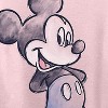 Ladies Mickey Mouse Fashion Shirt - Womens Mickey & Minnie Mouse Top - Disney Curved Hem Hi Lo Short Sleeve Tee - 2 of 4