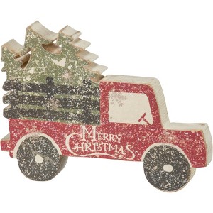 Primitives by Kathy Tree And Truck Merry Christmas Chunky Sitter - 1 of 3