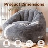 Kumasinova Large Bean Bag Chairs for Adults,Flannel Lounge Chair Indoor with Arms,Floor Sofa with High-Density Foam,Bean Bag Chair for Living Room - 2 of 4
