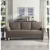 NicBex 80 Inch Velvet Tufted 3-Seater Sofa Couch with 5 Solid Wood Frame for Living Room,Office,Apartment - 2 of 4