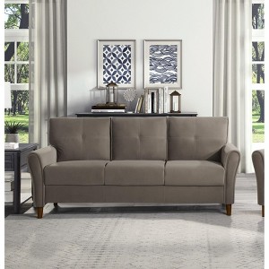 NicBex Couches for Living Room 1pc Comfort Sofa Set Chair Velvet Upholstered Sofa Plush Seatbacks with Solid Wood Frame - 1 of 4