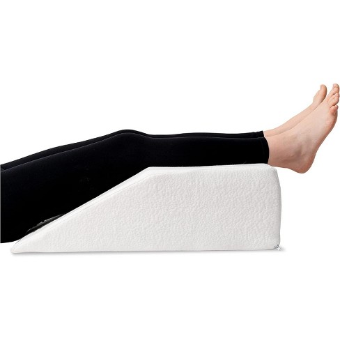 High resilient Round Wedge Memory Foam Leg Support Cushion- The White Willow