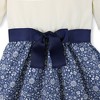 Hope & Henry Girls'  Cotton Lightweight Blocked Skater Dress, Kids - 2 of 4
