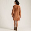 Lands' End Women's Wide Wale Cord Popover Long Sleeve Shirt Dress - 2 of 4