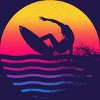 Junior's Design By Humans Surfer Waves By clingcling T-Shirt - 2 of 3
