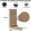 Etelifrank Cat Scratcher, 26.8 Inch L Shape Cat Scratch Pad Wall Mounted - 3 of 3
