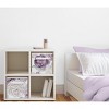 Sweet Jojo Designs Fabric Storage Bins Set Peony Floral Garden Lavender Purple and Ivory - 2 of 3