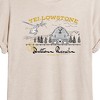 Women's - Yellowstone - Dutton Ranch Illustration Oversized Graphic T-Shirt - 2 of 4