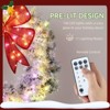 SEVOBAL Wreaths Artificial Christmas Wreath with Bow Winter Wreath Indoor Outdoor Holiday Xmas Decorations, Multicolored, 36"*36"*4" - 3 of 4