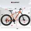 VASIP 26 Inch Fat Tire Bike Full Shimano 21 Speed Mountain Bike, Dual Disc Brake, High-Carbon Steel Frame, Front Suspension for Adult/Youth - 3 of 4