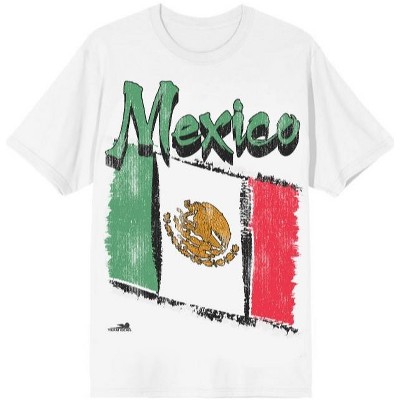 Team Gear Mexico 90’s World Soccer Cup Men’s Optic White Vintage Oversized Boxy Tee