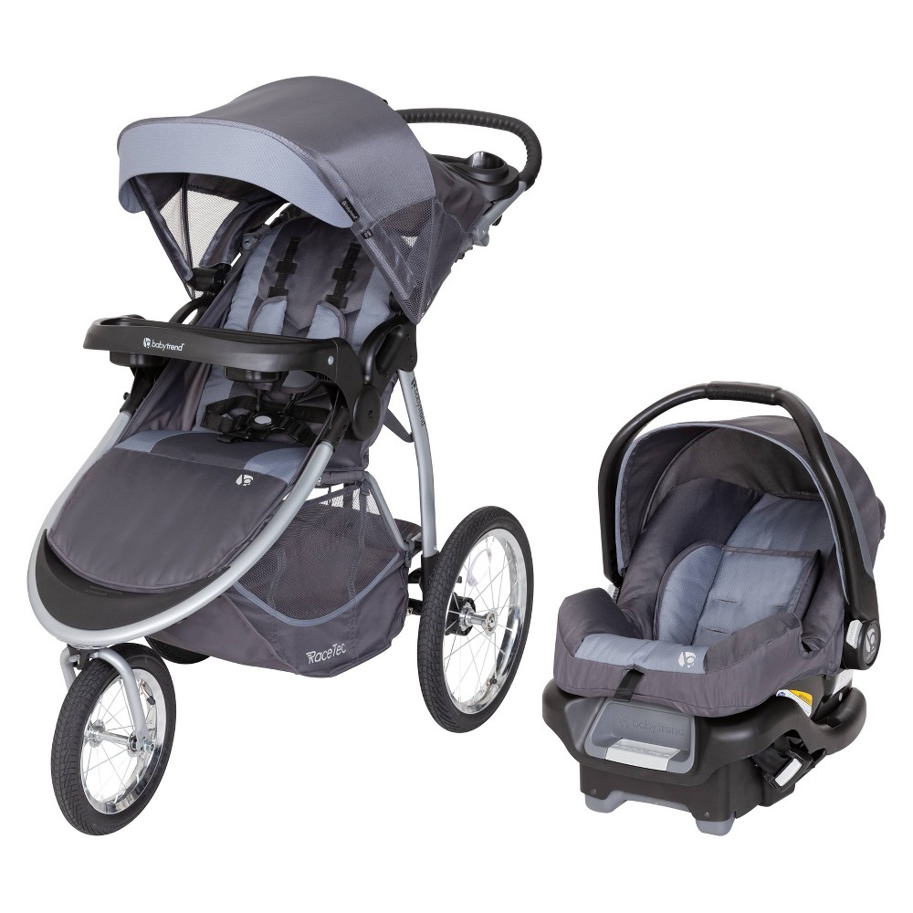 Photos - Pushchair Baby Trend Expedition Race Tec Jogger Travel System – Ultra Gray 