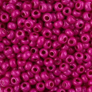 John Bead Czech Glass Seed Beads 8/0 (22g) Terra Intensive Pink for DIY Jewelry Making - 1 of 2