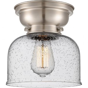 Large Bell-1 Light Flush Mount in Industrial Style-8 Inches Wide by 7.15 Inches High - 1 of 1