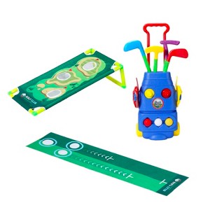 Trimate Toddler Golf Set with 2-in-1 Cornhole Board, Golf Club for Indoor and Outdoor Sports - 1 of 4