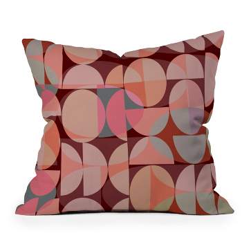 16"x16" Mireille Pavesi Modern Blues Square Throw Pillow Pink - Deny Designs