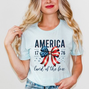 Simply Sage Market Coquette America Land Of The Free Short Sleeve Tee - 1 of 4