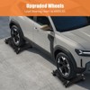 Car Dolly, Wheel Dolly Set of 4 - 6000 Lbs Capacity with Brakes, Heavy-Duty Vehicle Dolly for Moving Cars Trucks - 2 of 4