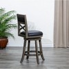 NicBex Accent Chair Swivel Chair Upholstered Bar Stools with Wood Legs for Kitchen Island, Living Room and Pub - 4 of 4