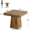 Tribesigns Square Dining Table for 4, 31.5" Kitchen Table with Sturdy Pedestal Base, Farmhouse Dinner Table for Dining Room,Kitchen - 2 of 4