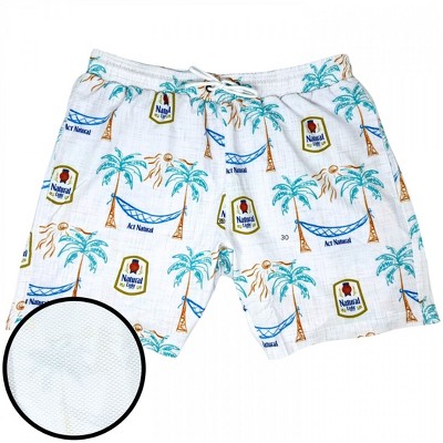 Natural Light Mens Natural Light Island Life Tropical Bros. Swimsuit - 2XLarge — фото 2