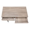 Vynxaria 48" Vintage Brown Desk with Black Metal Accents Home Office Drawers for Modern Workspaces - 3 of 4