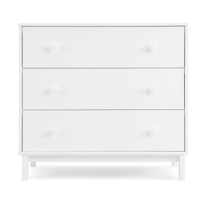 Bianca White 3-Drawer Pine Nursery Dresser