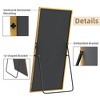 59x28 inch Aluminum Alloy Fine Edged Rectangular Gold Full Body Mirror (with Bracket) - 4 of 4