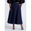 ELOQUII Women's Plus Size Denim A Line Skirt - 4 of 4