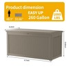 Chic Crate - 260 Gallon Water Resistant Resin Lockable Deck Box - 2 of 4